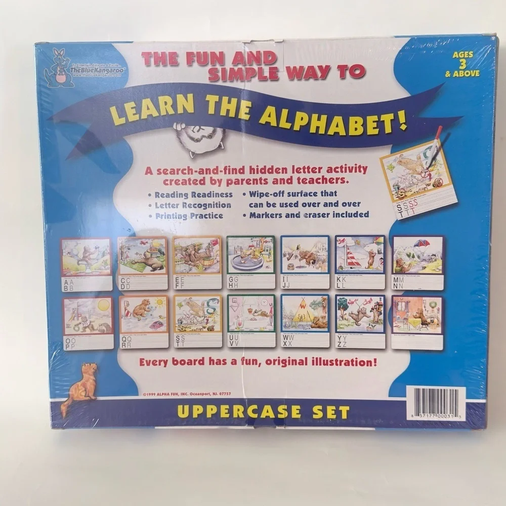 Potter The Otter & Friends Alphabet Hidden Letter Activity Set 1999 NEW Sealed